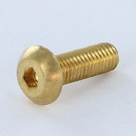 1 x Metalen schroeven Zeshoekig hol M5X16 sleutel van 3 Messing