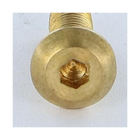 1 x Metalen schroeven Zeshoekig hol M5X16 sleutel van 3 Messing