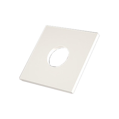 1 x Sluitring vierkant natuurlijk nylon M10X30X3