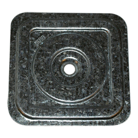 1 x Sluitring vierkant Bevestiging ISOLATIE 6X64 Wit verzinkt staal