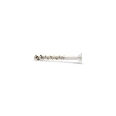 1 x Betonschroeven gefreesde kop TORX T40 A4 RVS 10X80 bedraad op 15