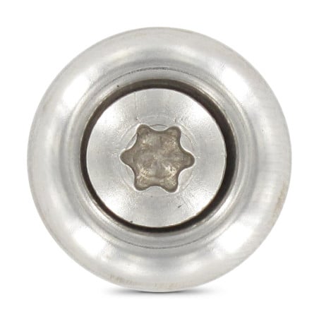 1 x Nokschroef gefreesde bolkop TORX T20 RVS A2 4,5X80 Afdichtingsring met neopreen epdm afdichting 3P