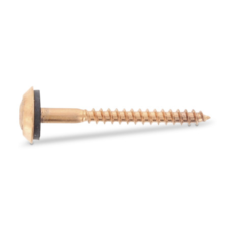 1 x Nokschroef gefreesde bolkop TORX T20 RVS A2 koper 4,5X70 Afdichtingsring met neopreen epdm afdichting 3P