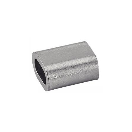 1 x Hulsen voor Kabel diameter 8 Koper vernikkeld