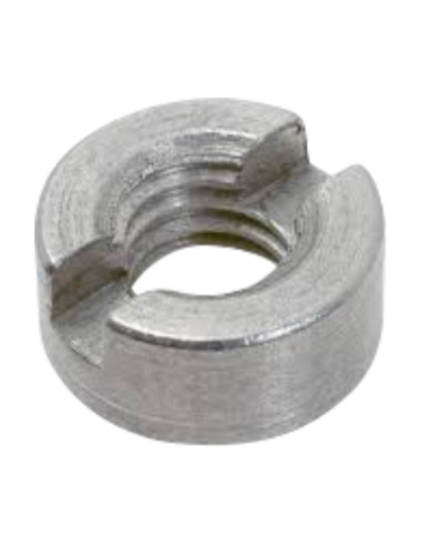 1 x Moer cilindrisch split RVS A1 M1.6