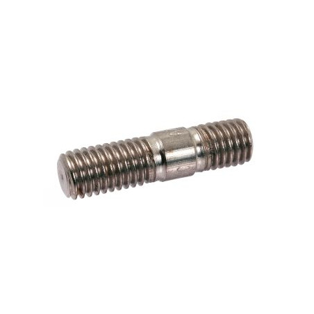 1 x Tapeind uitlaatspruitstuk~1xdiameter RVS A2 M12X50 totale lengte 62