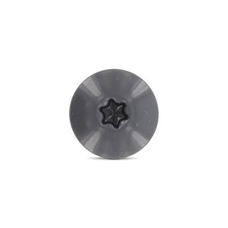 1 x Gevelschroef TORX T20 4.8X32 kopdiameter 12.3 RVS A2 RAL7012 basalt grijs