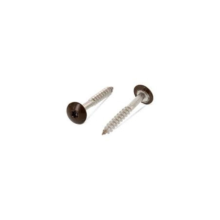 1 x Gevelschroef TORX T20 5.5X45 kopdiameter 12.3 RVS A2 RAL8014 sepia bruin