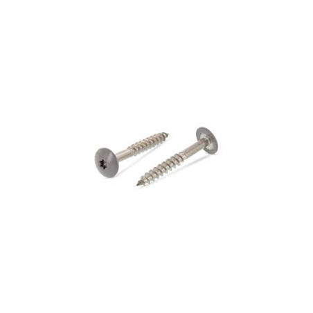 1 x Gevelschroef TORX T20 5.5X38 kopdiameter 12.3 RVS A2 RAL7037