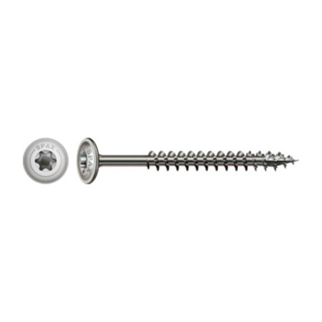 1 x SPAX Houtconstructieschroef schrijfkop RVS A2 8X280 bedraad op 80 TORX T40