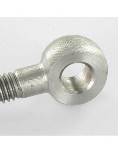 1 x Metalen schroeven to oog M16X100 oog 16 A4 RVS