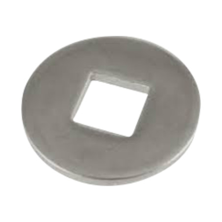 1 x Sluitring voor constructiehout binnenshuis vierkant RVS A2 5,5 x 18 x 2