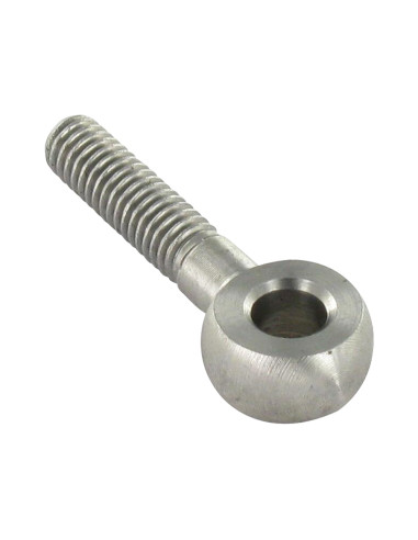1 x Metalen schroeven to oog M8X100 oog 8 A4 RVS