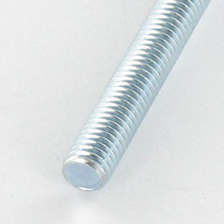 1 x Metalen schroeven kop bollig Groot Pozi PZ8 / split M8X16 Wit verzinkt staal