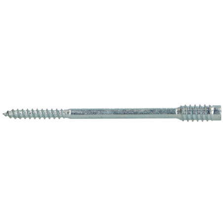 1 x Stelschroef voor houten raam TORX T25 6X60 Wit verzinkt staal