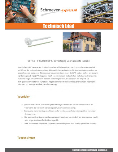 1 x Fischer ISOLEREND DIPK 10/120-140 2 stuks