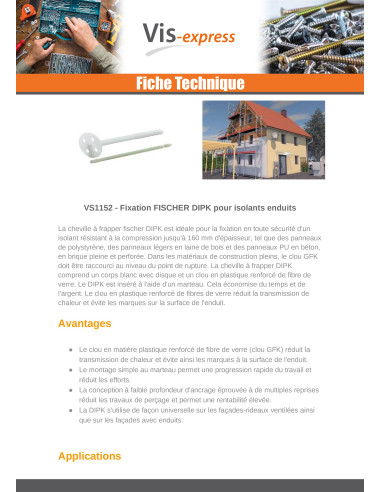 1 x Fischer ISOLEREND DIPK 10/40-60 2 stuks
