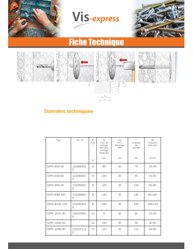 1 x Fischer ISOLEREND DIPK 8/60-80 2 stuks
