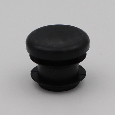 1 x Ronde buisplug diameter buitenkant 30 binnen 26-28 zwart polyethyleen