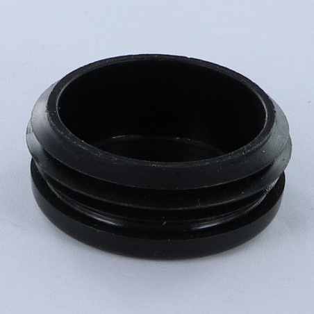 1 x Ronde buisplug diameter buitenkant 15 binnen 11,5-13,5 zwart polyethyleen