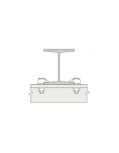 1 x PAD LINDAPTER Type to KORT M12 Wit verzinkt...