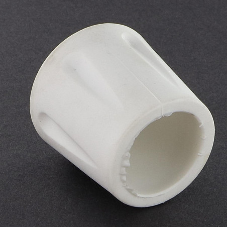 1 x Ronde gevulkaniseerde rubberen bit wit voor Buis 8 to 9