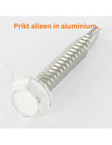 1 x Zelfborende schroef zeskantkop TH 6.3X40...