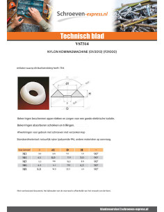 Schaalring 8X22X6 V.TF M8 zwart nylon 2