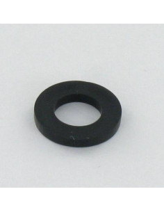 Sluitring plat zwart nylon M5X12X1