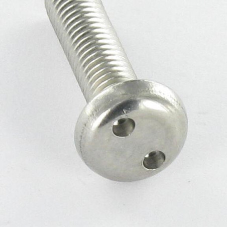 1 x Metalen schroeven Onbreekbaar cilindrische kop SLANG OOG M4X12 RVS A2 EMBT8