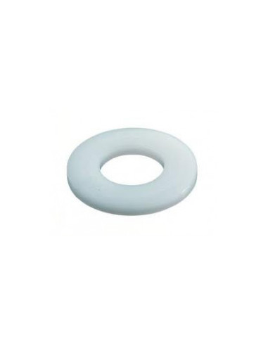 1 x Sluitring plat natuurlijk nylon 8X14X1