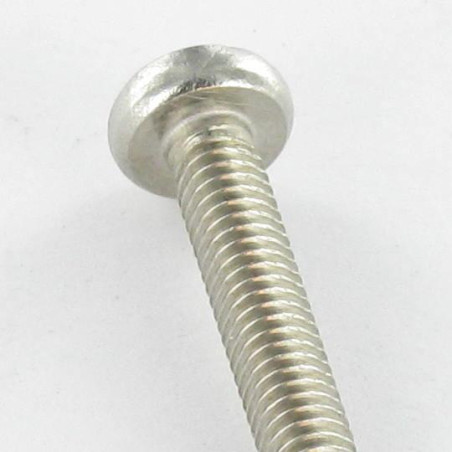 1 x Zelftappende schroef bol cilinderkop M6X30 Pozi PZ8 RVS A2