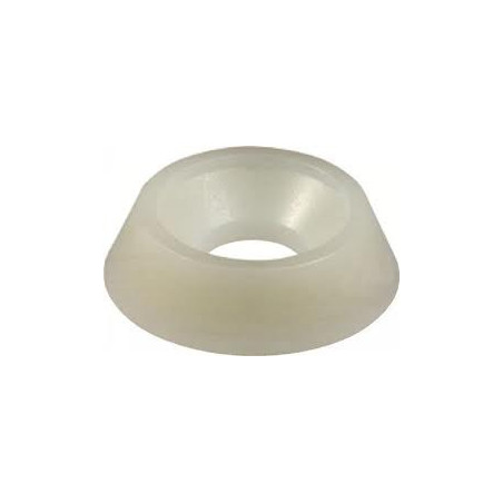1 x Schaalring wit nylon M5