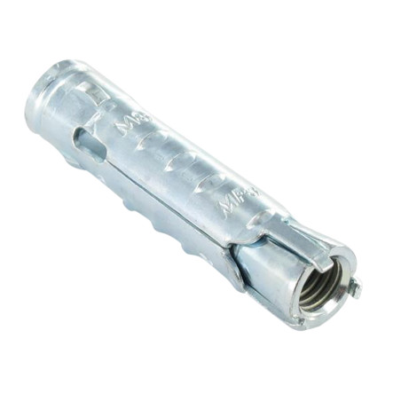 1 x Plug METAAL FM-MP3 12X50 M8 Wit verzinkt staal