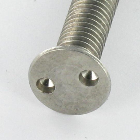 1 x Metalen schroeven Onbreekbaar gefreesde kop SNAKE EYES M3X10 RVS A2 microschroeven