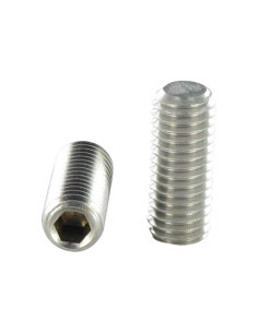 Metalen schroeven RVS A2 zonder kop zeshoekig hol sleutel...