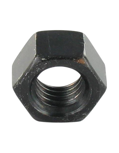1 x Zeskantmoer M10 RVS A2 Zwart