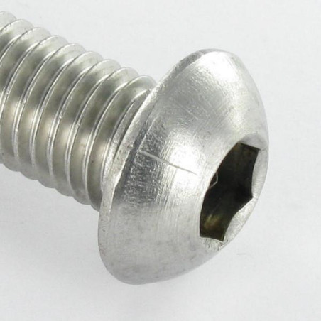 1 x Metalen schroeven RVS A2 Zeshoekig hol M6X45 volledige draad sleutel van 4