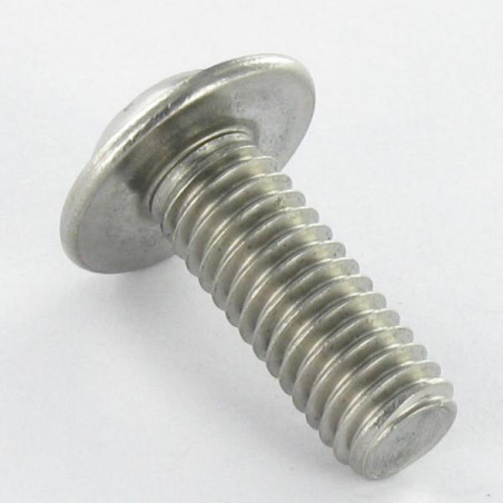 1 x Metalen schroeven bolkop kraagflens TORX T25 M5X18 volledige draad RVS A2