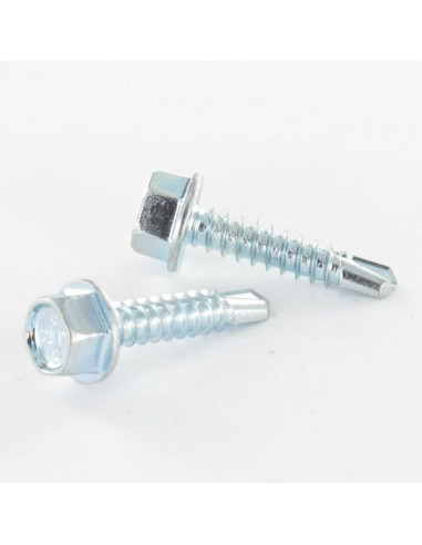1 x FASTOVIS zeskantkop TH 6,3 x 105 Wit...