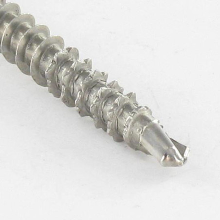 1 x Agglo houtschroeven Zelfborende schroef gefreesde kop kartel 5X100 TORX T25 RVS A2