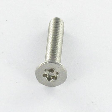 1 x Metalen schroeven RVS A2 Onbreekbaar gefreesde kop TORX T10 met pen M3X8 microschroeven