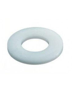 Sluitring plat natuurlijk nylon 4.2X10X0.8
