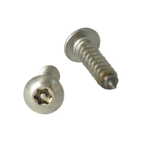 1 x Metaalplaatschroef Onbreekbaar RVS A2 cilindrische kop TORX T10 met pen 3,5X16