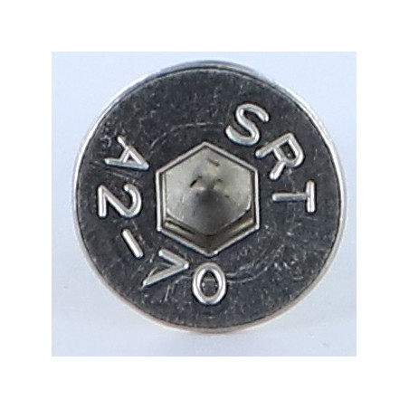 1 x Metalen schroeven RVS A2 FHC verzonken kop met zeskant print sleutel van 5 M8X16 volledige draad