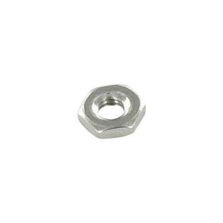 1 x Lage zeskantmoer hm/tegenmoer M2.5 RVS A2