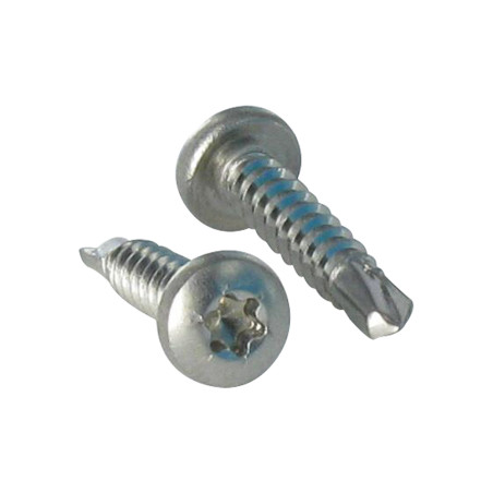 1 x Zelfborende schroef bol cilinderkop TORX T20 4.2X32 RVS A2