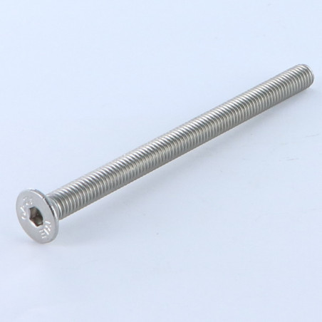 1 x Metalen schroeven RVS A2 FHC verzonken kop met zeskant print sleutel van 3 M5X60 volledige draad