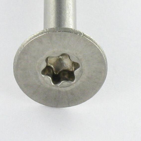 1 x Agglo houtschroeven RVS A2 gefreesde kop 6X150 bedraad op 70 TORX T25
