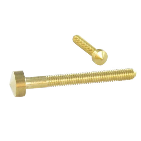 1 x Metalen schroeven Messing kop conisch M4X45 kopdiameter 10